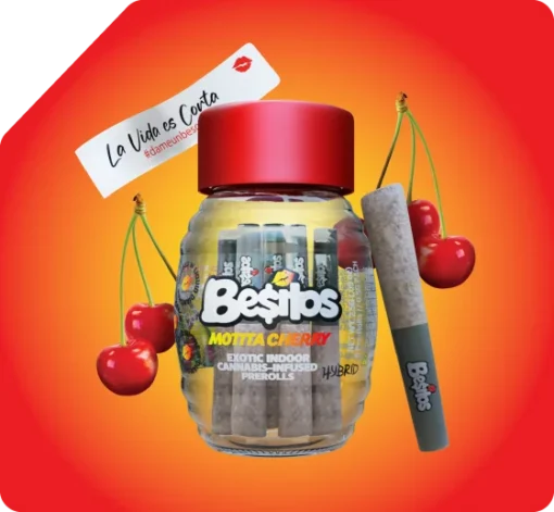 Besos Motita Cherry Pre Roll